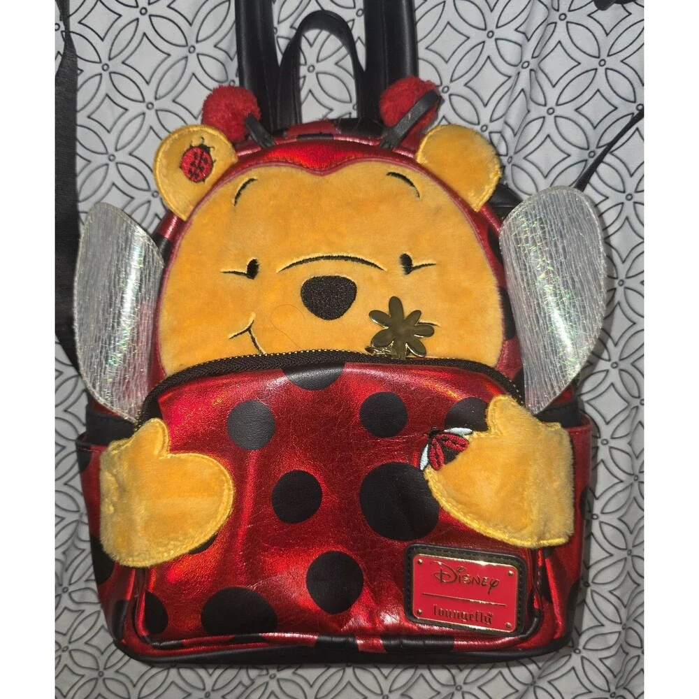 Loungefly Disney Winnie the Pooh Halloween costume ladybug mini backpack bookbag